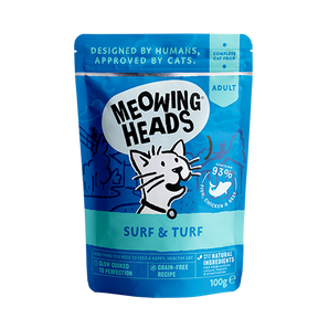 ミャオイングヘッズ 猫用パウチ 総合栄養食 サーフ&ターフ 100g