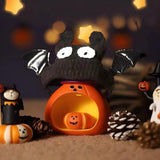 猫用ハロウィン手編みニット帽子 コウモリデザイン