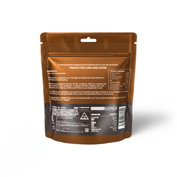 FREEZE DRIED LAMB COOKIE ラムクッキーの商品パッケージ裏面 50g
