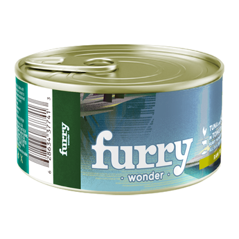 Furry Wonder ツナとチキン、ビーフ入りトマトソース 犬用総合栄養食 缶詰 ウェットフード 85g